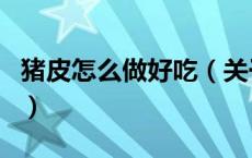猪皮怎么做好吃（关于猪皮怎么做好吃的介绍）