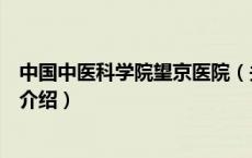 中国中医科学院望京医院（关于中国中医科学院望京医院的介绍）
