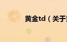 黄金td（关于黄金td的介绍）