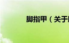 脚指甲（关于脚指甲的介绍）