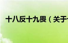 十八反十九畏（关于十八反十九畏的介绍）