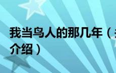 我当鸟人的那几年（关于我当鸟人的那几年的介绍）