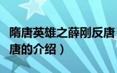 隋唐英雄之薛刚反唐（关于隋唐英雄之薛刚反唐的介绍）