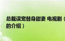 总裁误宠替身甜妻 电视剧（关于总裁误宠替身甜妻 电视剧的介绍）