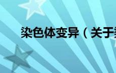 染色体变异（关于染色体变异的介绍）