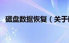 磁盘数据恢复（关于磁盘数据恢复的介绍）