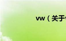 vw（关于vw的介绍）