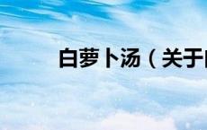 白萝卜汤（关于白萝卜汤的介绍）
