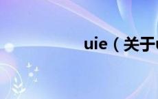 uie（关于uie的介绍）