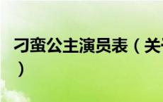 刁蛮公主演员表（关于刁蛮公主演员表的介绍）