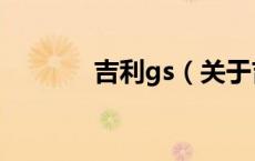 吉利gs（关于吉利gs的介绍）