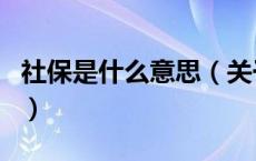 社保是什么意思（关于社保是什么意思的介绍）