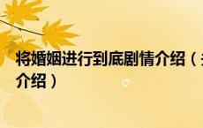 将婚姻进行到底剧情介绍（关于将婚姻进行到底剧情介绍的介绍）