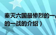 秦灭六国最惨烈的一战（关于秦灭六国最惨烈的一战的介绍）