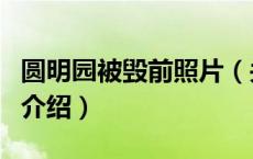 圆明园被毁前照片（关于圆明园被毁前照片的介绍）