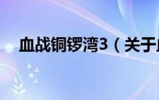 血战铜锣湾3（关于血战铜锣湾3的介绍）
