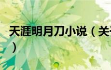 天涯明月刀小说（关于天涯明月刀小说的介绍）