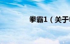 拳霸1（关于拳霸1的介绍）