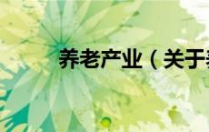 养老产业（关于养老产业的介绍）