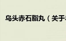 乌头赤石脂丸（关于乌头赤石脂丸的介绍）