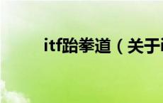 itf跆拳道（关于itf跆拳道的介绍）