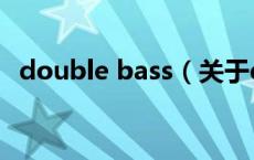 double bass（关于double bass的介绍）