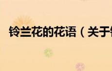 铃兰花的花语（关于铃兰花的花语的介绍）