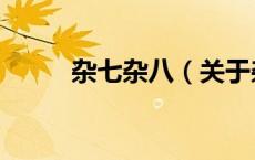 杂七杂八（关于杂七杂八的介绍）
