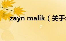 zayn malik（关于zayn malik的介绍）