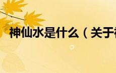 神仙水是什么（关于神仙水是什么的介绍）