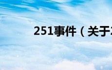 251事件（关于251事件的介绍）