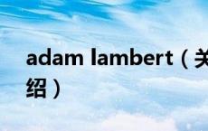 adam lambert（关于adam lambert的介绍）