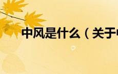中风是什么（关于中风是什么的介绍）
