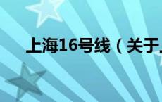 上海16号线（关于上海16号线的介绍）