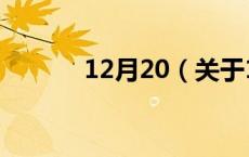 12月20（关于12月20的介绍）