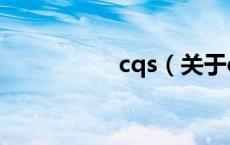 cqs（关于cqs的介绍）