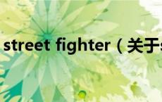 street fighter（关于street fighter的介绍）