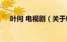 叶问 电视剧（关于叶问 电视剧的介绍）