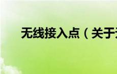 无线接入点（关于无线接入点的介绍）