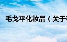 毛戈平化妆品（关于毛戈平化妆品的介绍）