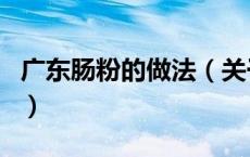 广东肠粉的做法（关于广东肠粉的做法的介绍）