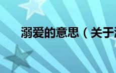 溺爱的意思（关于溺爱的意思的介绍）