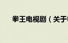 拳王电视剧（关于拳王电视剧的介绍）