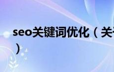 seo关键词优化（关于seo关键词优化的介绍）