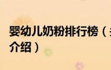 婴幼儿奶粉排行榜（关于婴幼儿奶粉排行榜的介绍）