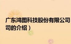 广东鸿图科技股份有限公司（关于广东鸿图科技股份有限公司的介绍）
