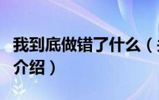 我到底做错了什么（关于我到底做错了什么的介绍）