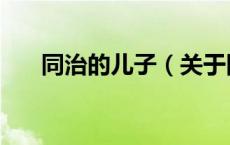 同治的儿子（关于同治的儿子的介绍）