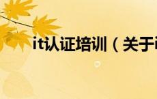 it认证培训（关于it认证培训的介绍）
