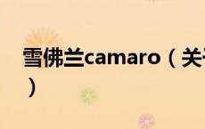 雪佛兰camaro（关于雪佛兰camaro的介绍）